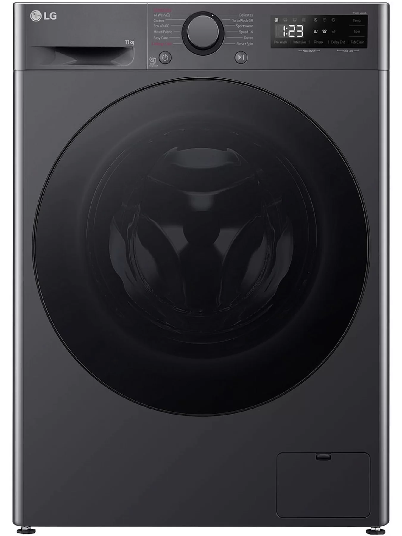 Стиральная машина LG F4WR511S2M (62см / 11кг / 1400об / пар / AI DD / TurboWash™360 / Inverter Direct Drive / Чёрная / A+++)-0