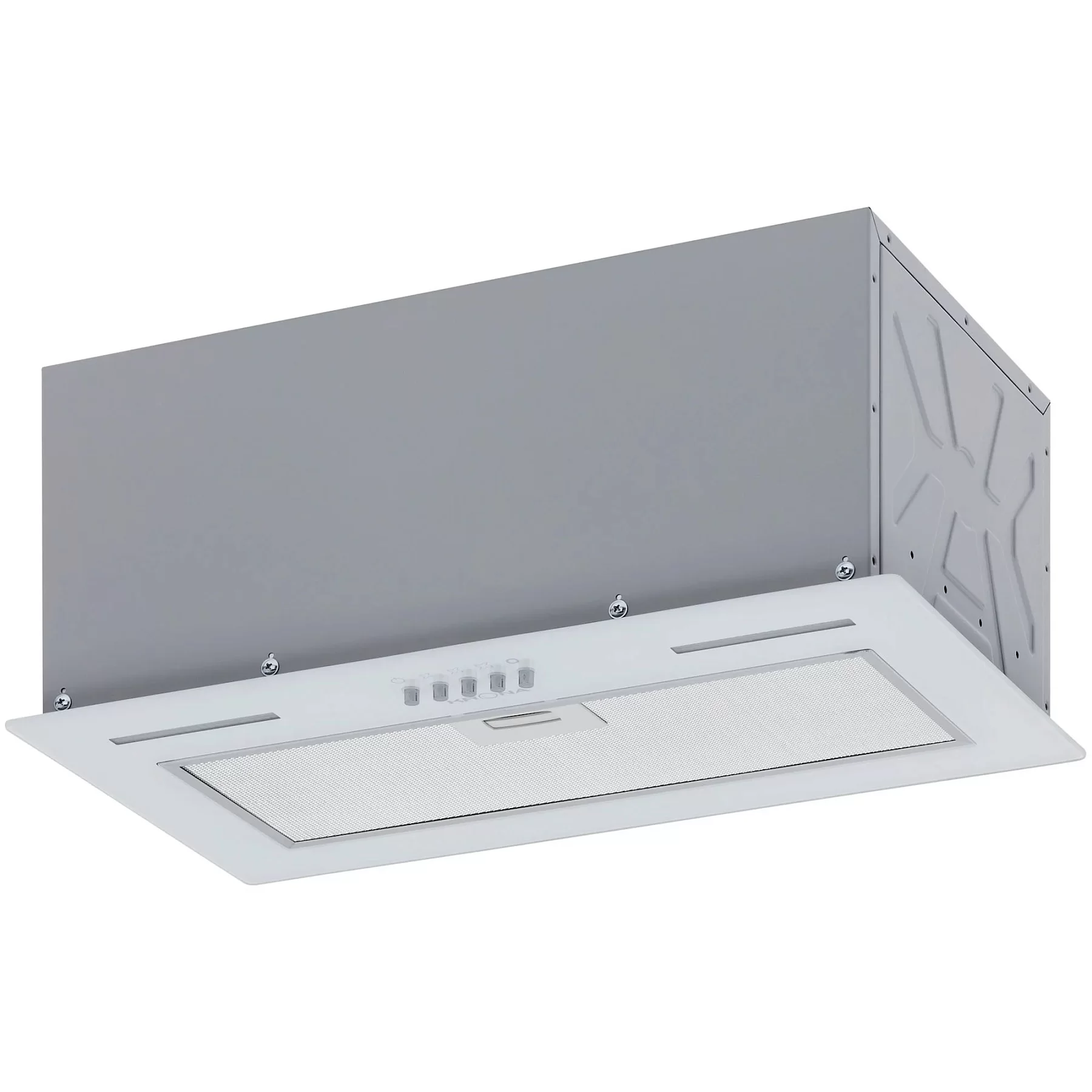 Вытяжка полновстраиваемая KRONA WERMUT 500 DN WHITE PB (950 м³/ч / 125 Вт / LED освещение 2x3 Вт / ширина - 49,5 см / белый / металл/стекло)-0