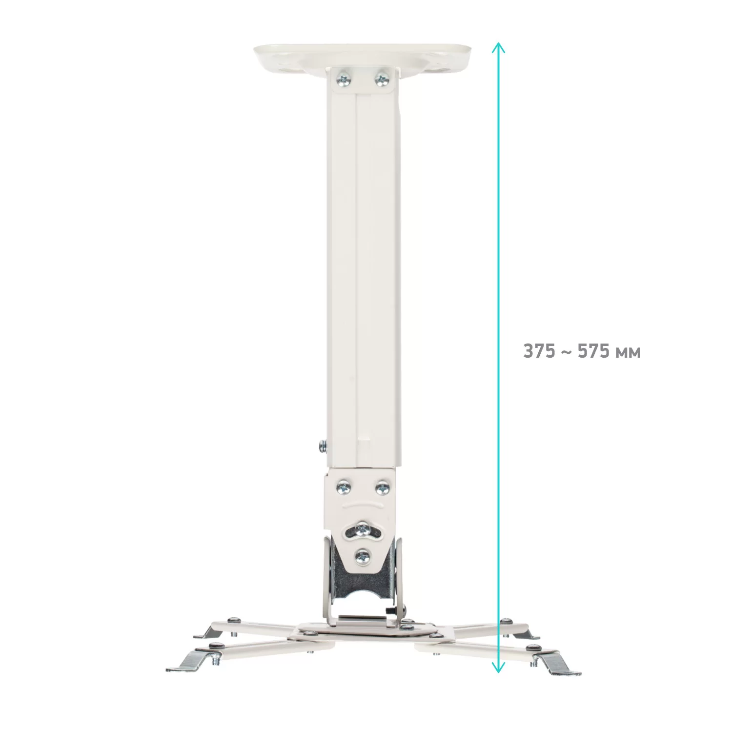 Кронштейн для проектора  Onkron K5A белый макс.10кг настенный и потолочный поворот и наклон-0