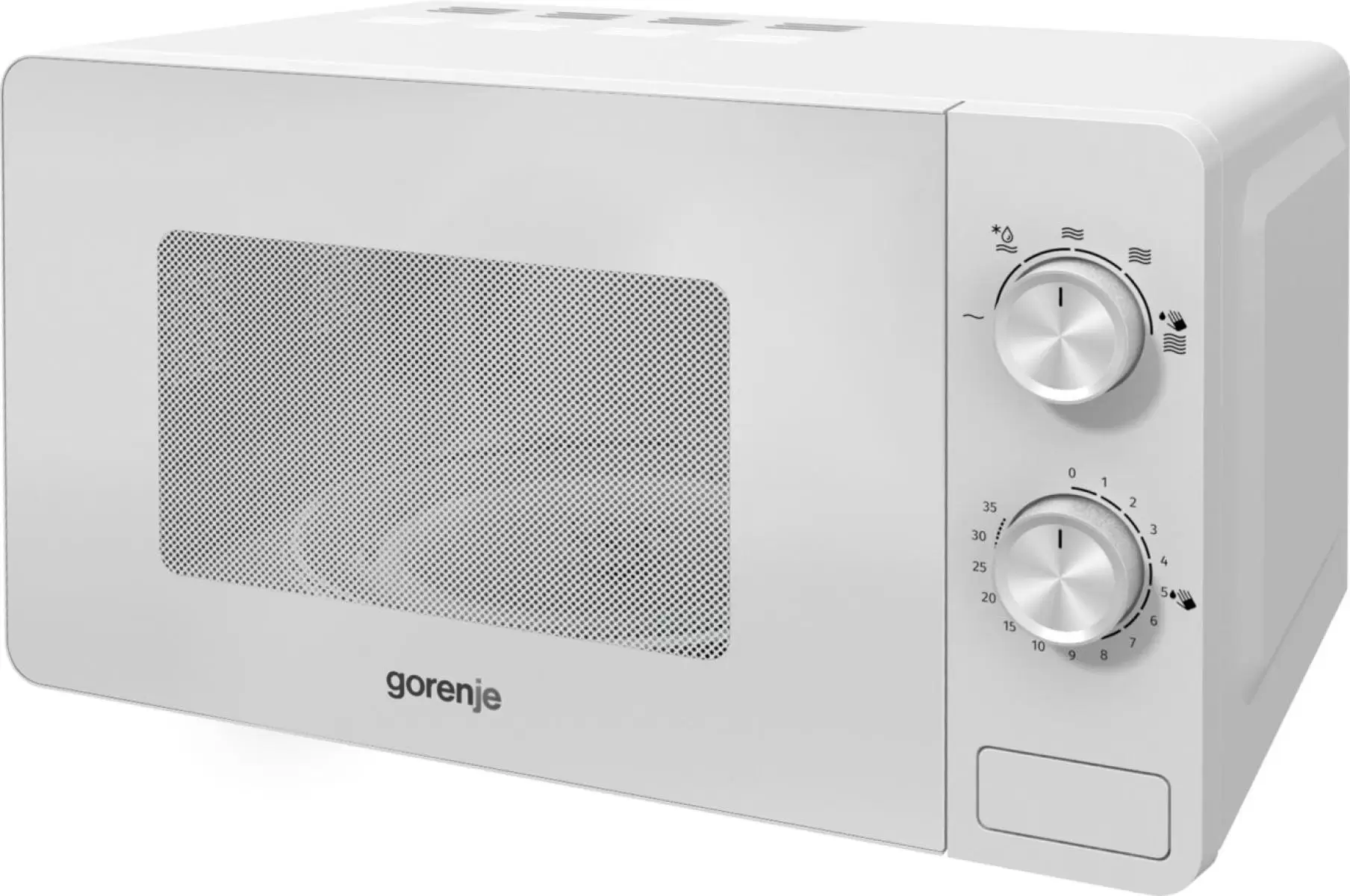 Микроволновая печь Gorenje MO20E1W2 (Essential / 20 л, 800 Вт, переключатели поворотный механизм, белый)-0