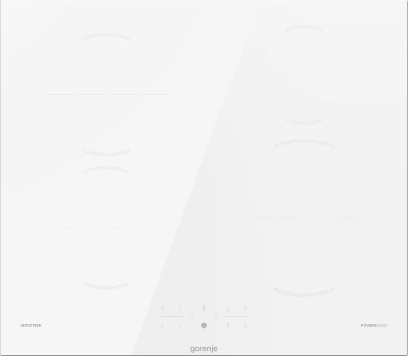 Поверхность индукционная Gorenje GI6401WSC (G400 / Белый / стеклокерамика / SmartControl / PowerBoost / 7.2 кВ)-0