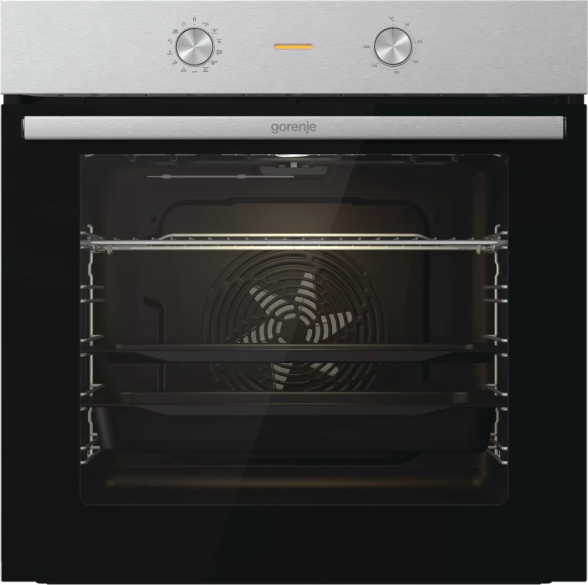 Духовой шкаф Gorenje BO6717E03X (Essential / 77 л / до 300 °C / Нерж.сталь, стекло / AquaClean / PerfectGrill / съемные направляющие / А)-0