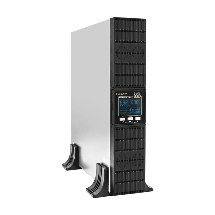 ИБП Exegate PowerExpert ULS-1000.LCD.AVR.1SH.2C13.USB.RS232 .SNMP.2U Мегабит <1000VA/1000W, 1*Schuko+2*C13, Rack Mount EX293048RUS-0