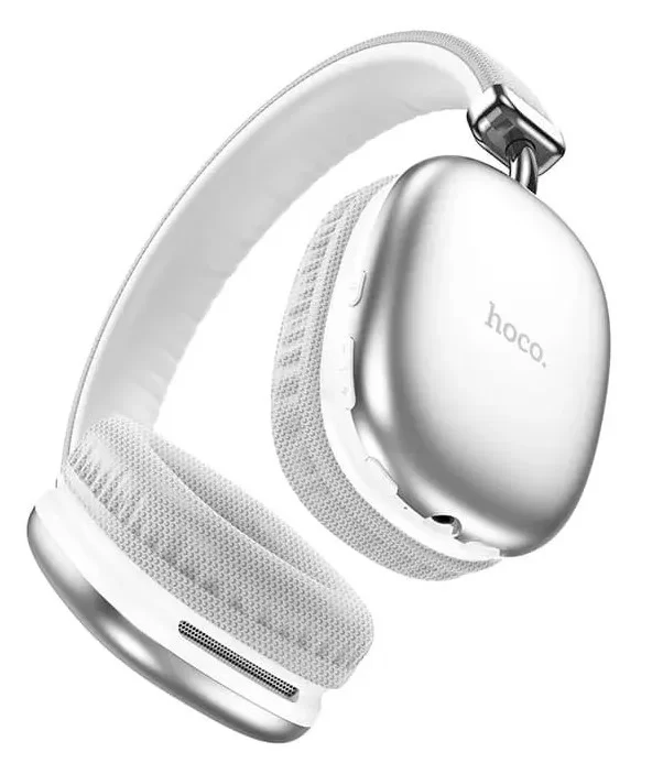 Беспроводные наушники Hoco W35 (время работы - 40 ч / Bluetooth 5.3), серебристые-0
