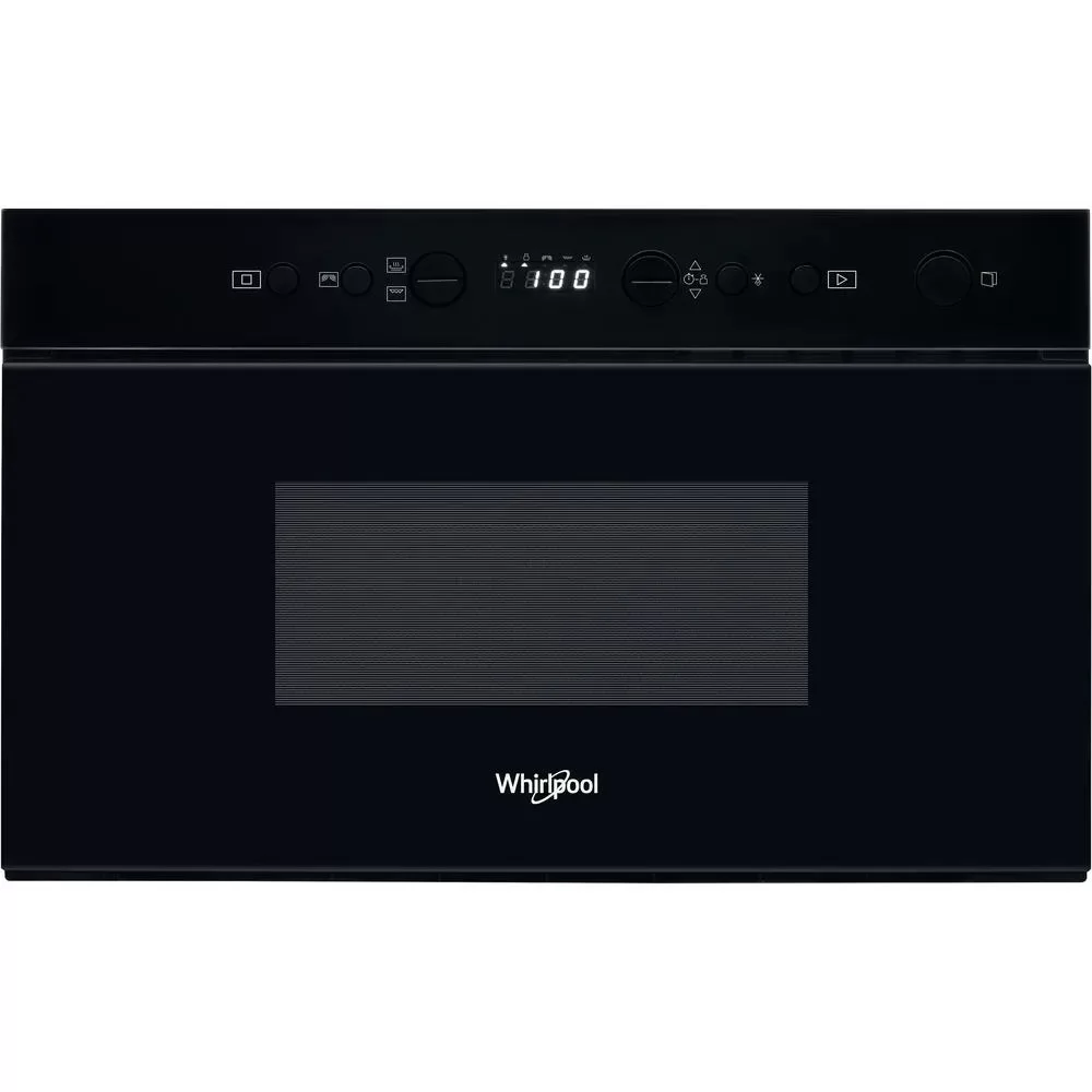Микроволновая печь встраиваемая Whirlpool W67 MN840 NB (Чёрное стекло / 22 л / ширина - 59,5 см / 750 Вт / Гриль - 700 Вт / JetDefrost 3D)-0