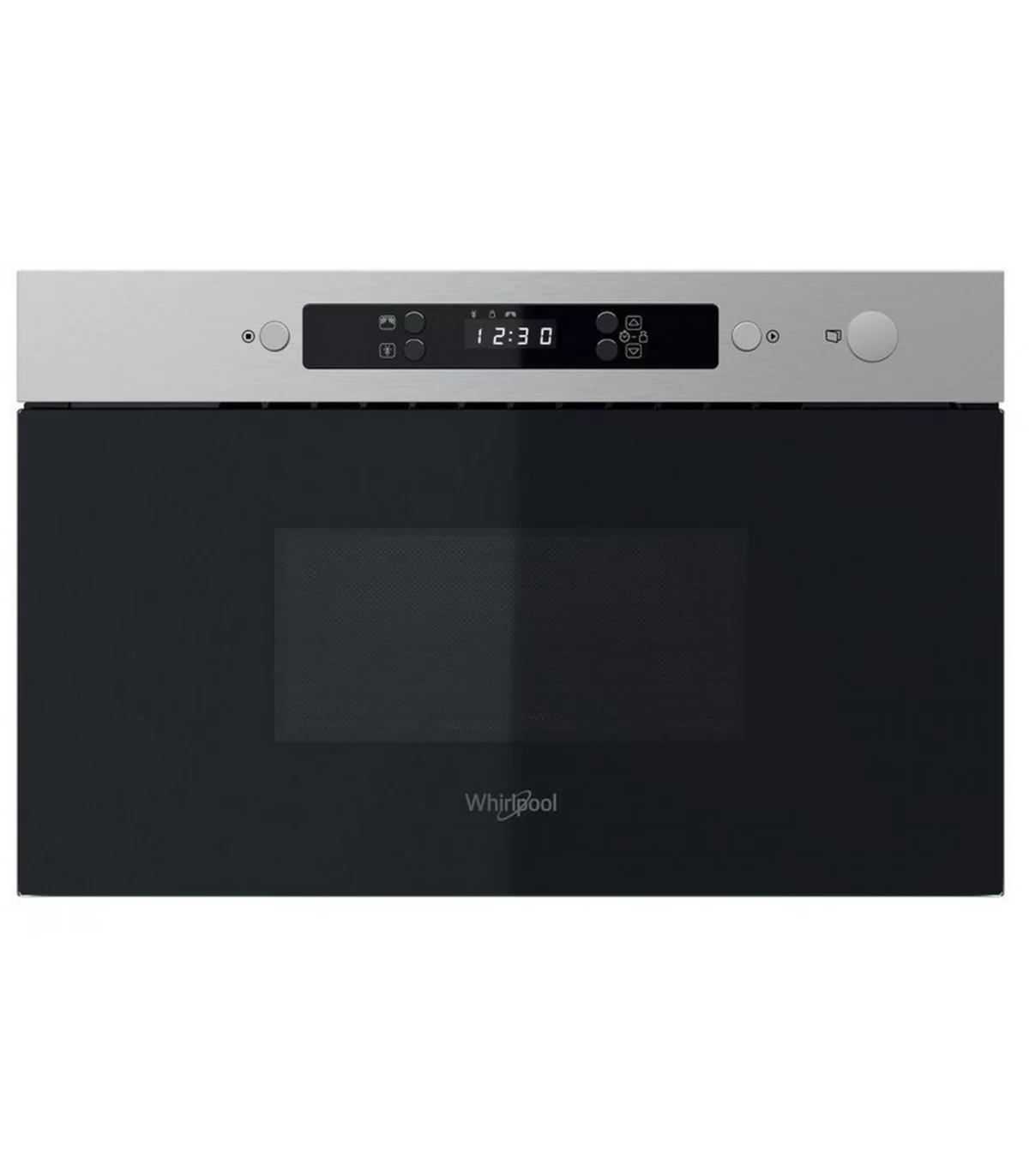 Микроволновая печь встраиваемая Whirlpool MBNA900X (Нерж. сталь + чёрное стекло / 22 литр / ширина - 59,5 см / 750 Вт / JetDefrost 3D)-0