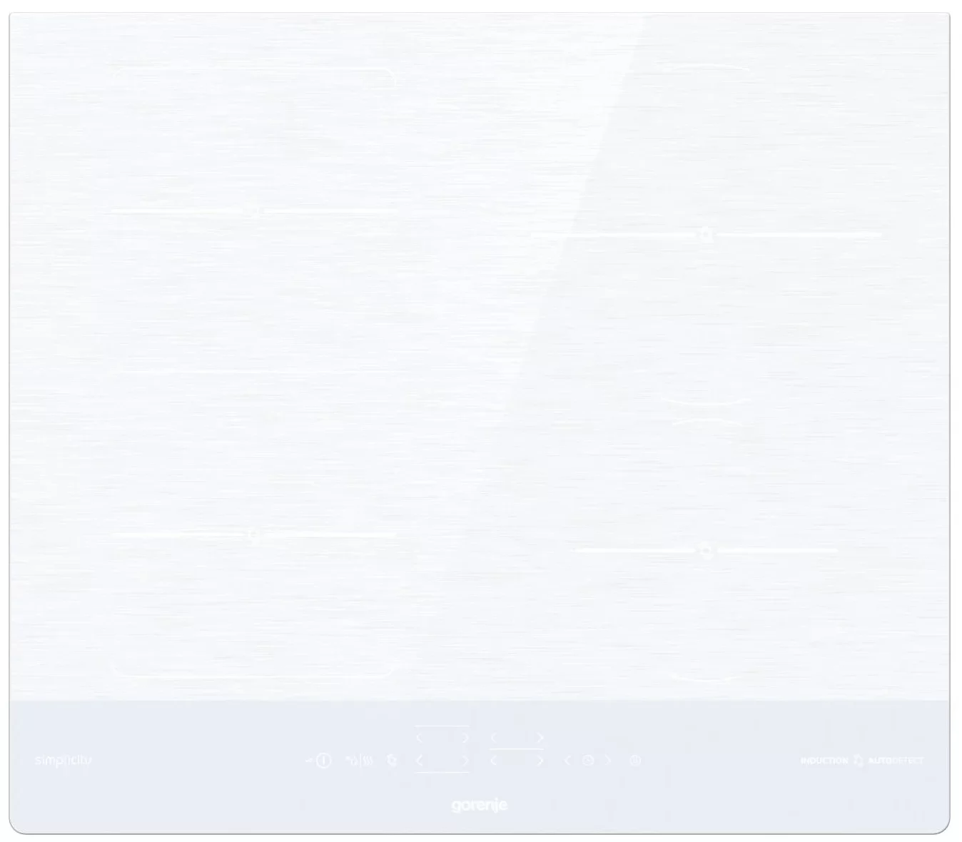 Поверхность индукционная Gorenje IT643SYW (Simplicity 2.1 / белый / стеклокерамика / объединение конфорок / PowerBoost)-0