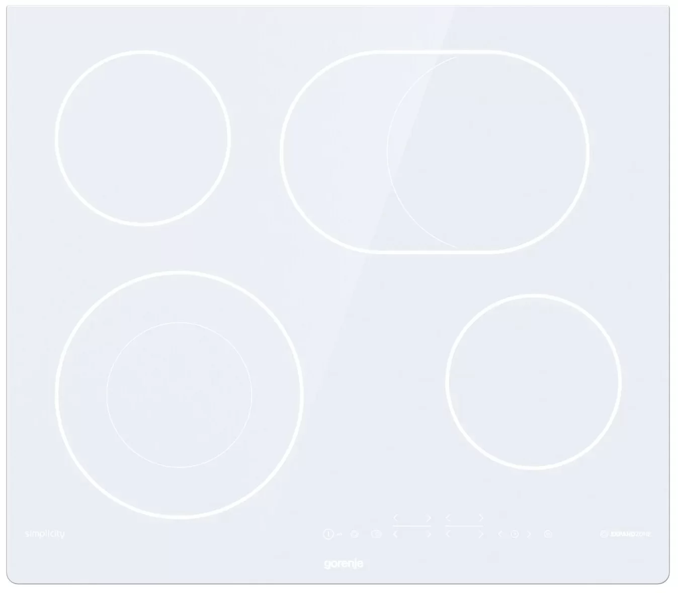 Поверхность электрическая Gorenje ECT643SYW (Simplicity 2.1 / белый / стеклокерамика / Staywarm)-0