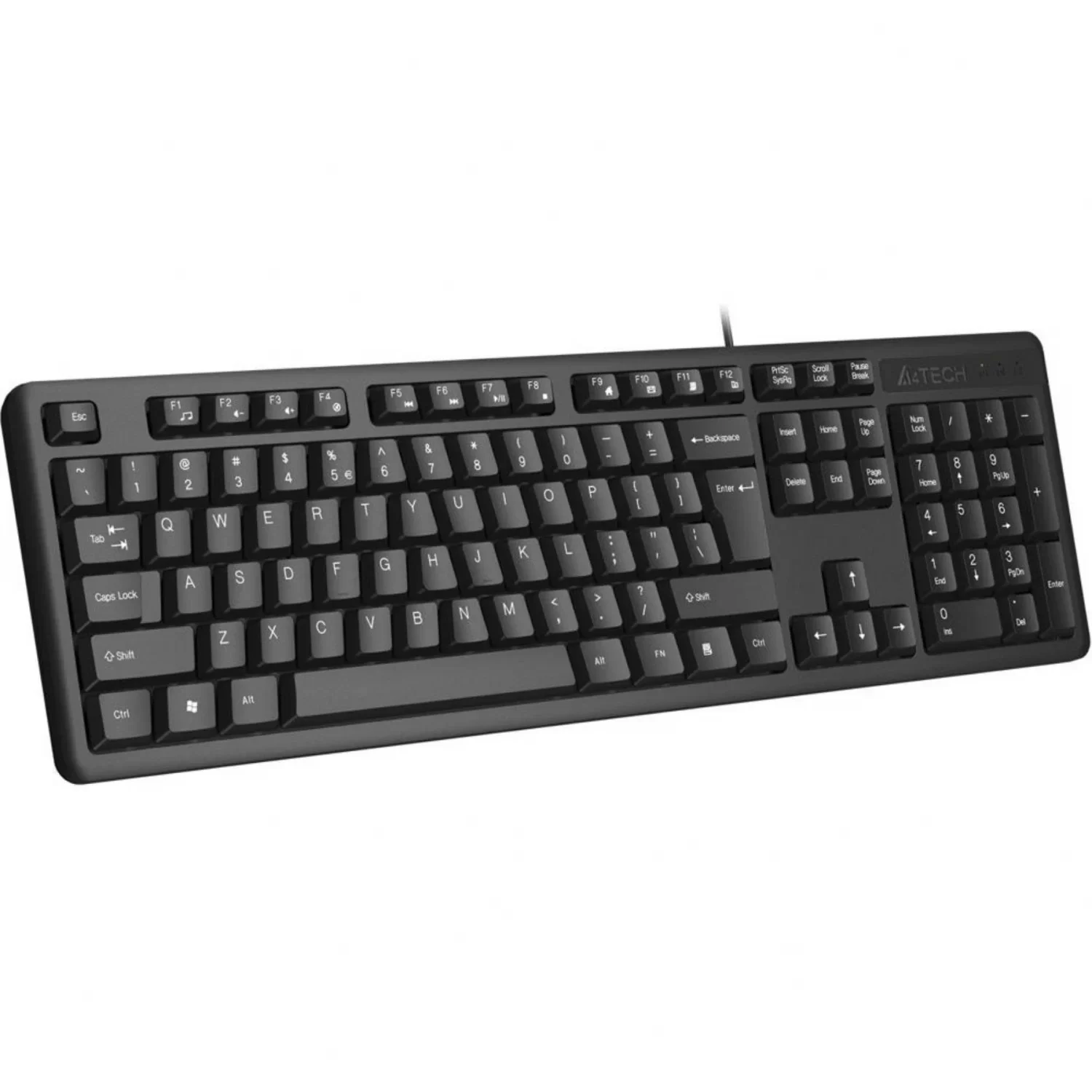 Клавиатура A4Tech KKS-3, 1.5м., черный.-0
