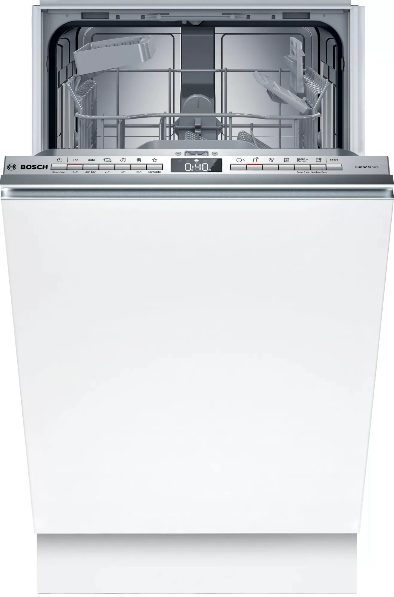 Машина посудомоечная встраиваемая 45 см Bosch SPV4HKX10E (Serie4 / 10 комплектов / 2 полки / расход воды - 8,5 л / InfoLight / Home Connect / А+)-0