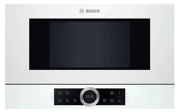 Микроволновая печь встраиваемая Bosch BFL634GW1 (Serie8 / белый / 21л / ширина - 59,4 см / 900Вт / Autopilot7)-0