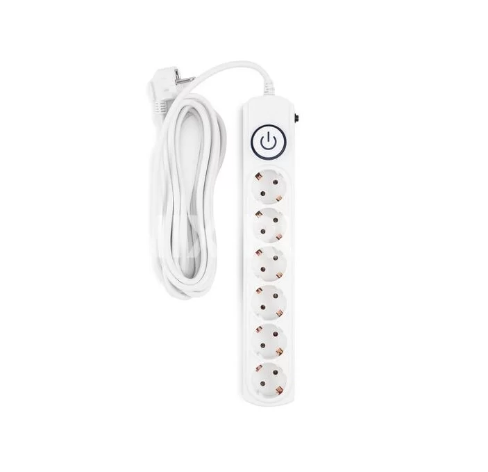 Сетевой фильтр Ippon BK-6-EU-1.8-10-W 1.8м (6 розеток) белый-0