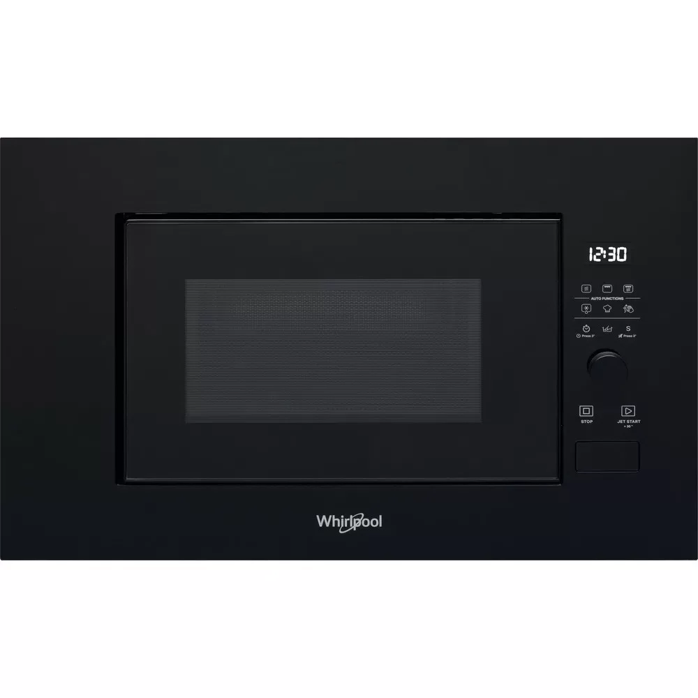 Микроволновая печь встраиваемая Whirlpool WMF200G NB (Чёрная / 20 литров / ширина - 59,4 см / 800 Вт / Гриль - 1000 Вт / JetDefrost 3D)-0