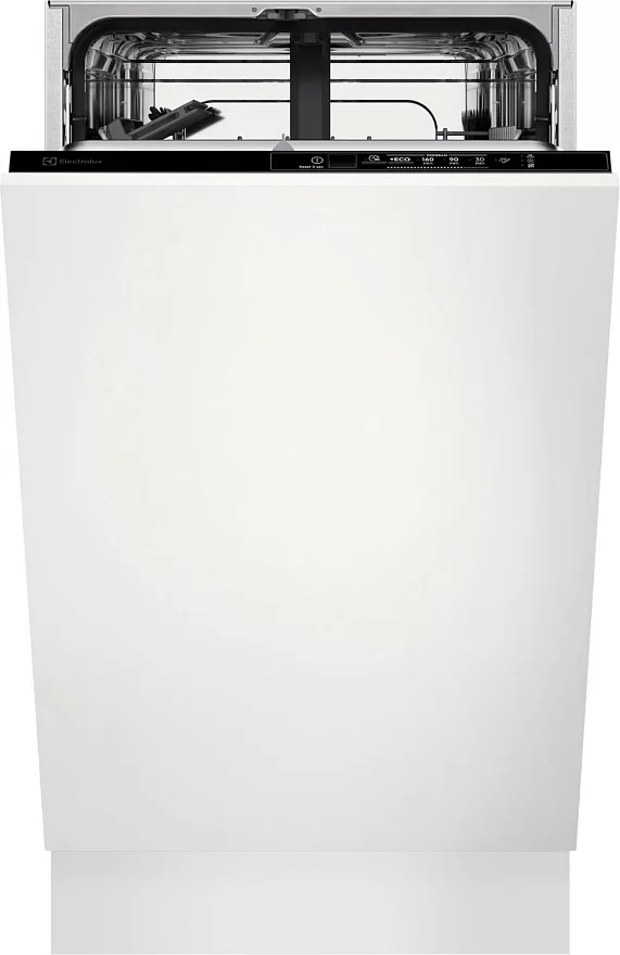 Машина посудомоечная встраиваемая 45 см Electrolux EEA12100L (9 комплектов / 2 полки / расход воды - 9,9 л / Луч на полу / А+)-0