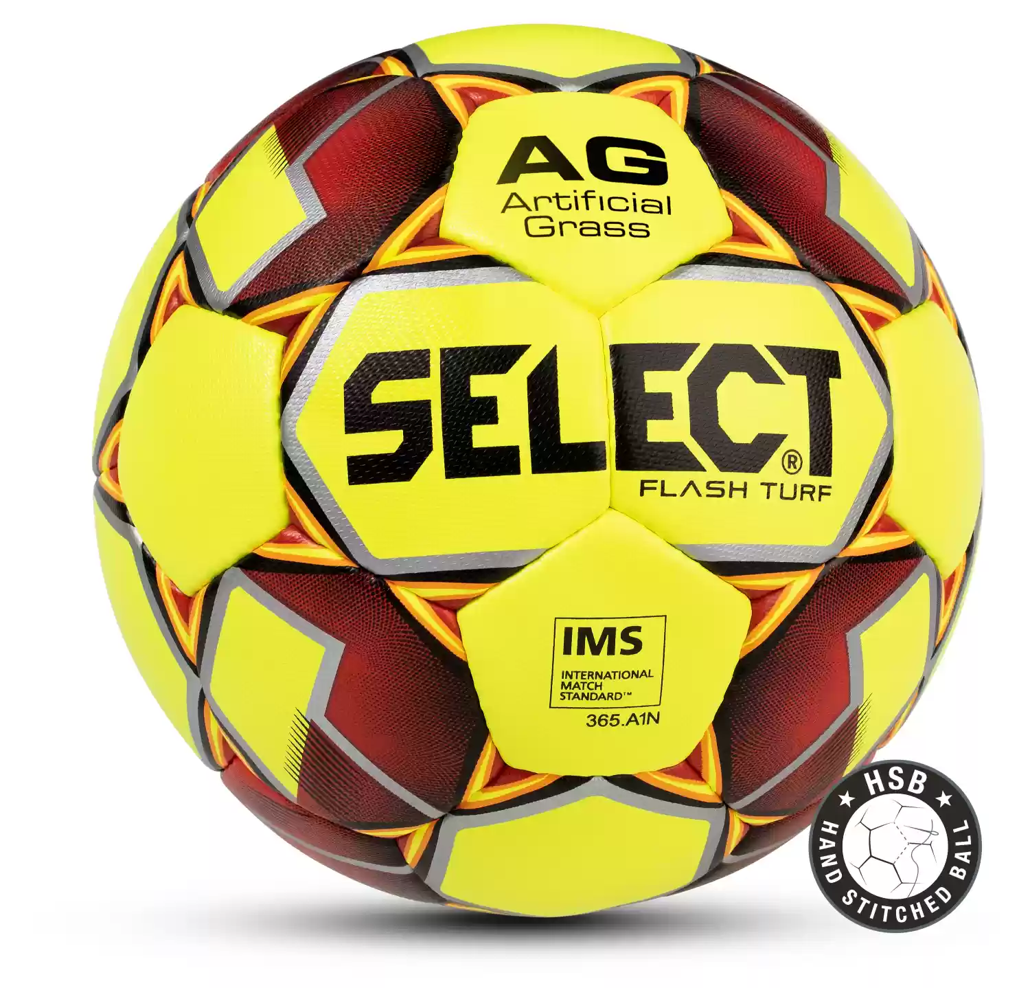 Мяч футбольный Select Flash Turf v23 FIFA Basic (IMS) yellow-orange (размер 4)-0