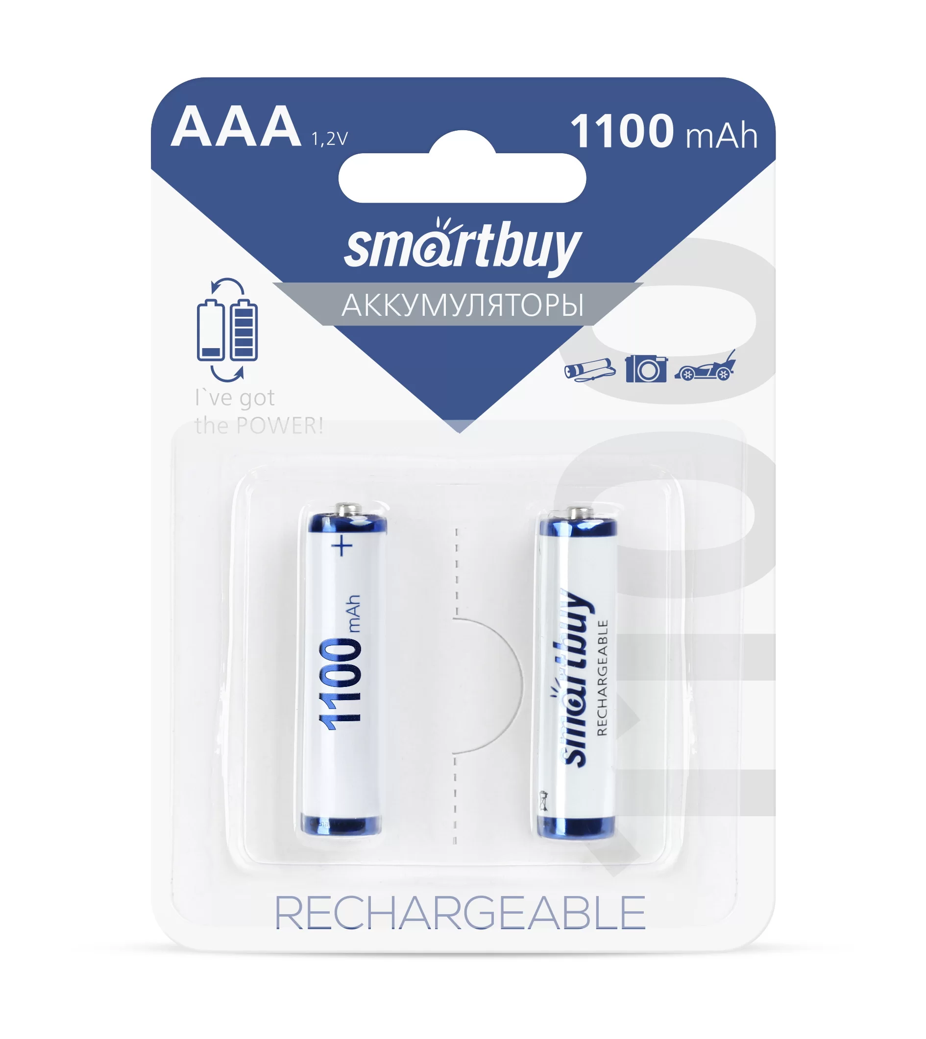 Аккумулятор BL2 R6 2500mAh Smartbuy BL-2 (аккум-р 1.2В) SBBR-2A02BL2500-1