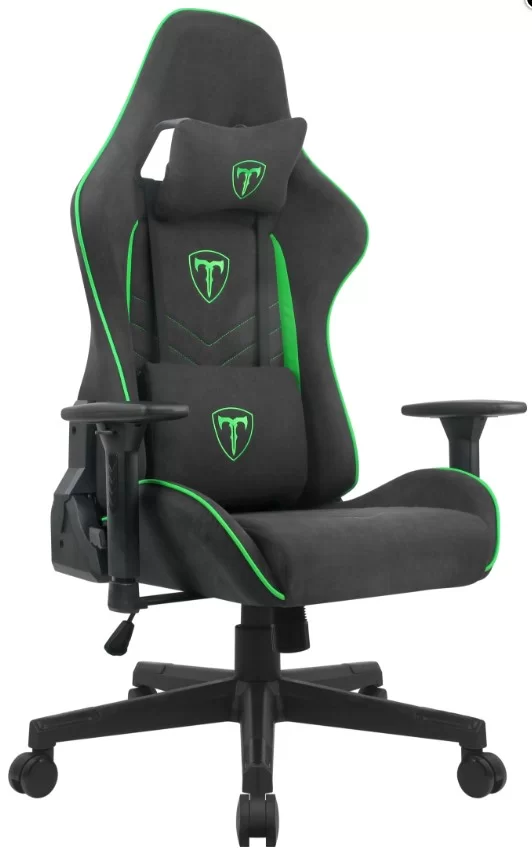 Игровое кресло Tline Astero, класс4, чёрный/зелёный-0