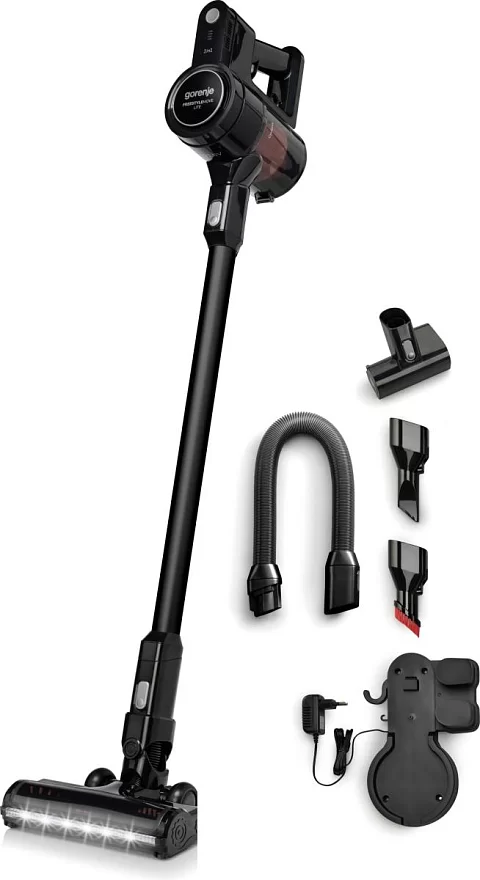 Пылесос вертикальный Gorenje SVC216FMLBKII (121 Вт/25 Вт., контейнер 0,5л., аккумулятор Li-Ion, время работы до 45 мин.)-0