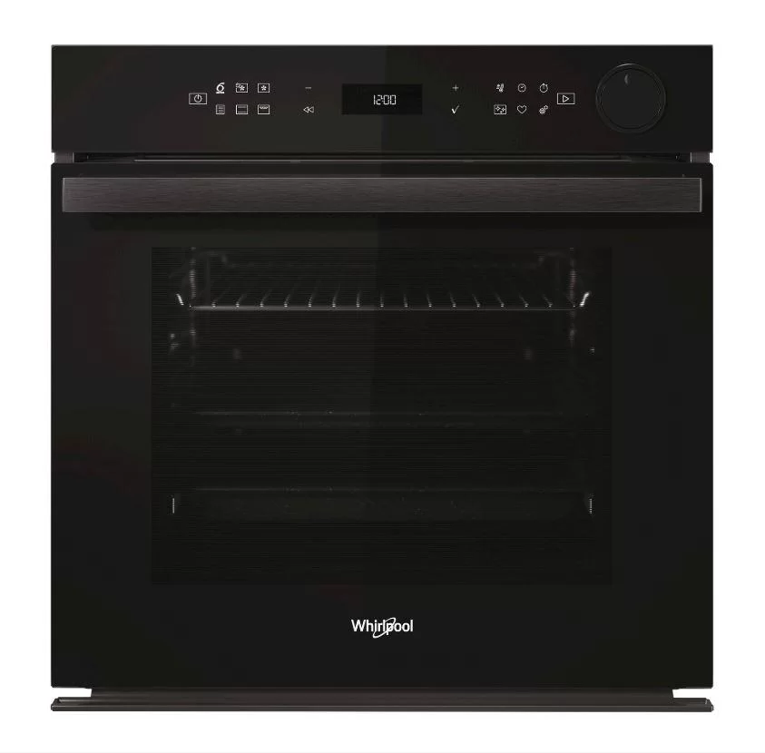 Духовой шкаф с добавлением пара Whirlpool AKZ9S 8220 FB (75 л / до 250°C / Чёрный, стекло / Гидролиз / Гриль / Телескоп. напр. / SoftClosing / A)-0