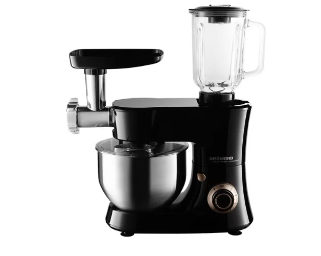 Кухонный комбайн Redmond FM615 (1800 Вт / 5 л / блендер, миксер, мясорубка, тёрка / кувшин - стекло, 1.5 л/ 7 скоростей)-1