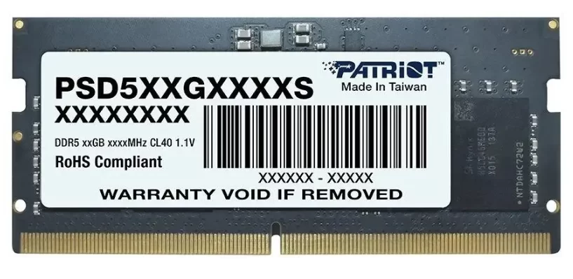 Память DDR5 SODIMM 8Gb 4800MHz  Patriot Signature Line PSD58G480041S-0