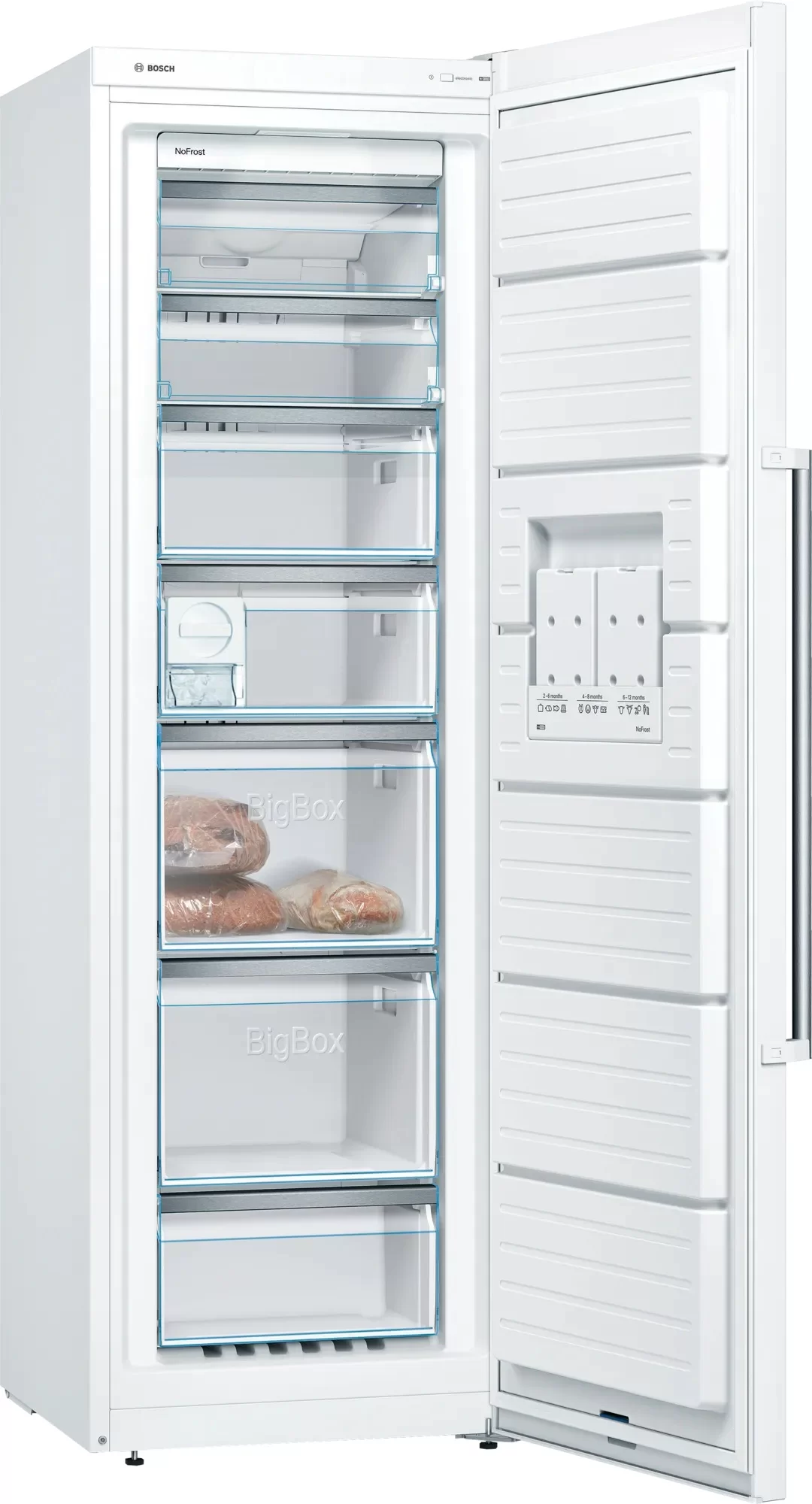 Морозильная камера Bosch GSN51AWDV (Serie6 / Объем - 290 л / Высота - 161 см / A+ / Белый / IceTwister / Fresh Sense / NoFrost / однодверный)-0