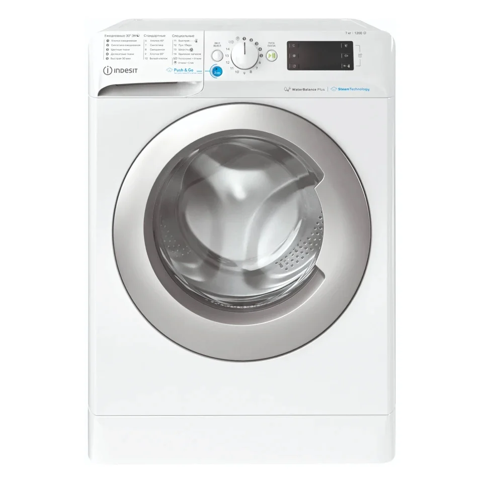 Стиральная машина Indesit BWSE 71252X WSV RU (43.5см / 7кг / 1200об / пар / Water Balance Plus)-0