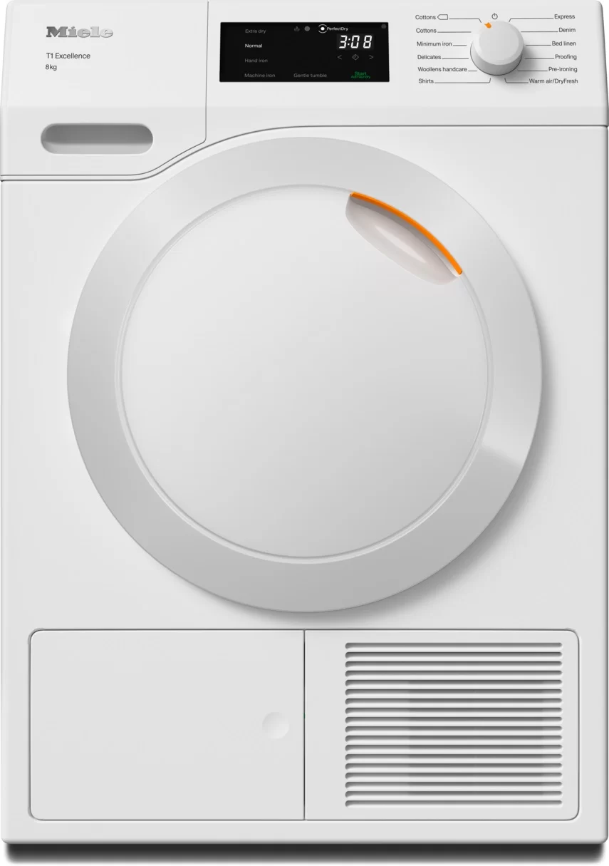 Сушильная машина с тепловым насосом Miele TEC235WP (T1 / 59,6 см / 8кг / EcoDry / PerfectDry / DirectSensor)-0