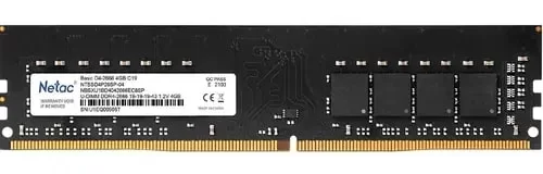 Память DDR4 4Gb 2666MHz Netac Basic NTBSD4P26SP-04-0