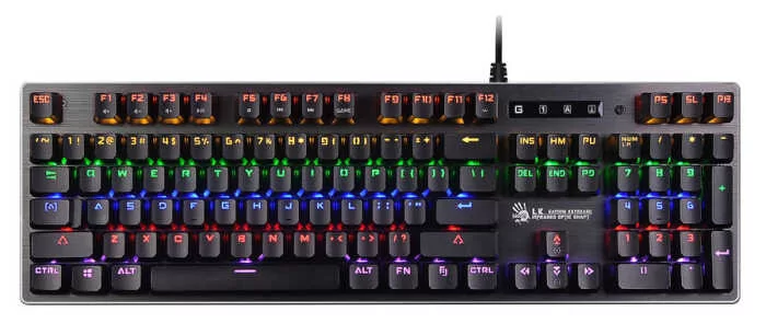 Механическая клавиатура A4Tech Bloody B760 USB BLACK SWITCH, серый-0