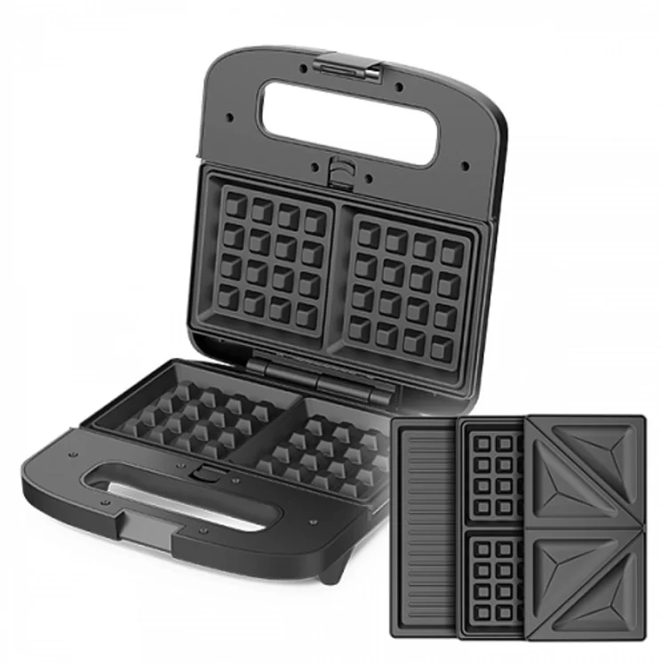 Мультипекарь BQ ST2000 (800 Вт / гриль, сэндвичи, венские вафли / антипригарное покрытие / копус - пластик)-0