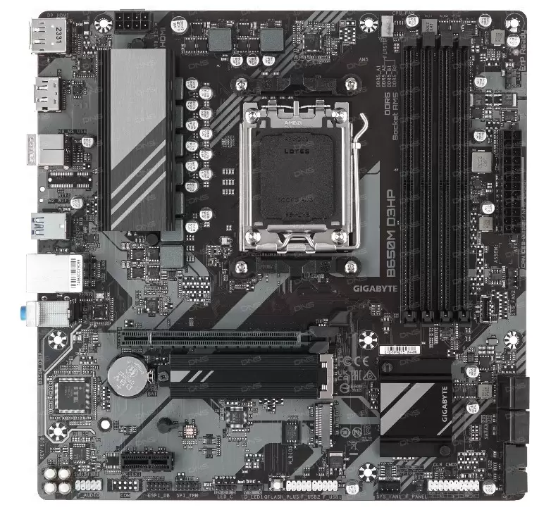 Материнская плата Gigabyte B650M D3HP /AM5, AMD B650, 4xDDR5, 2xM2, 4xSATA, HDMI+2xDP, Micro-ATX/-0
