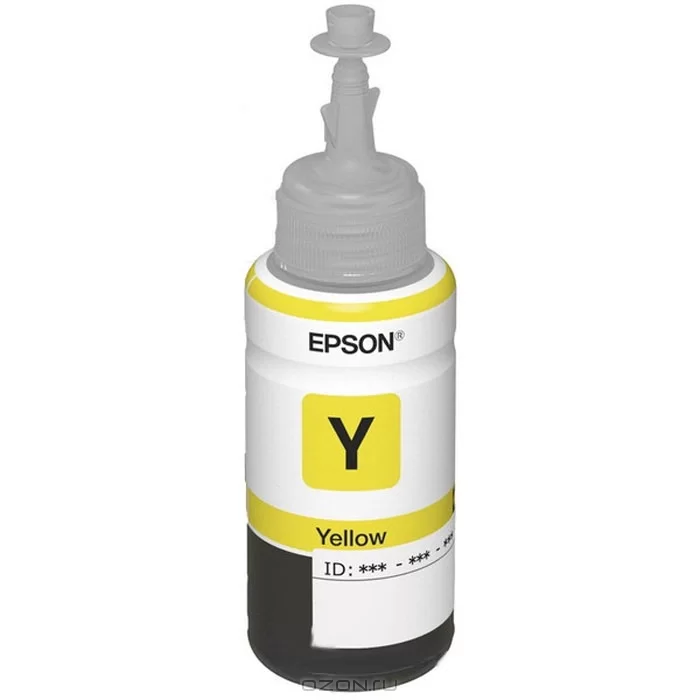 C13T66444A Контейнер Epson C13T66444A L100 Yellow  (ёмкость с чернилами 70мл)-0