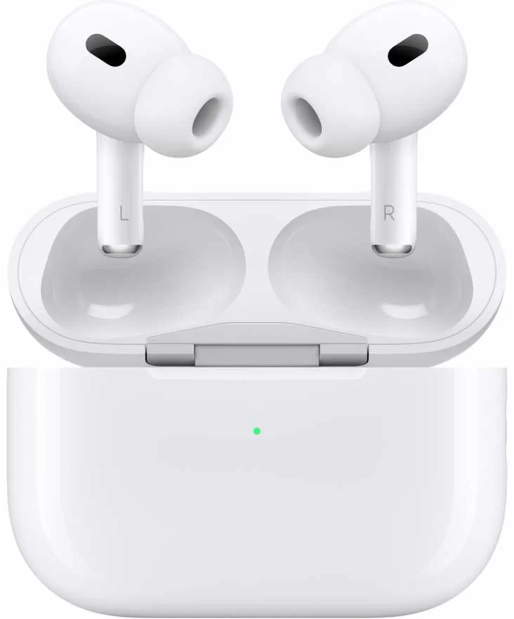 Беспроводные TWS наушники Apple AirPods Pro (2nd Gen 2023), (Type C, MagSafe, Bluetooth 5.3, AAC, SBC), Белые-0