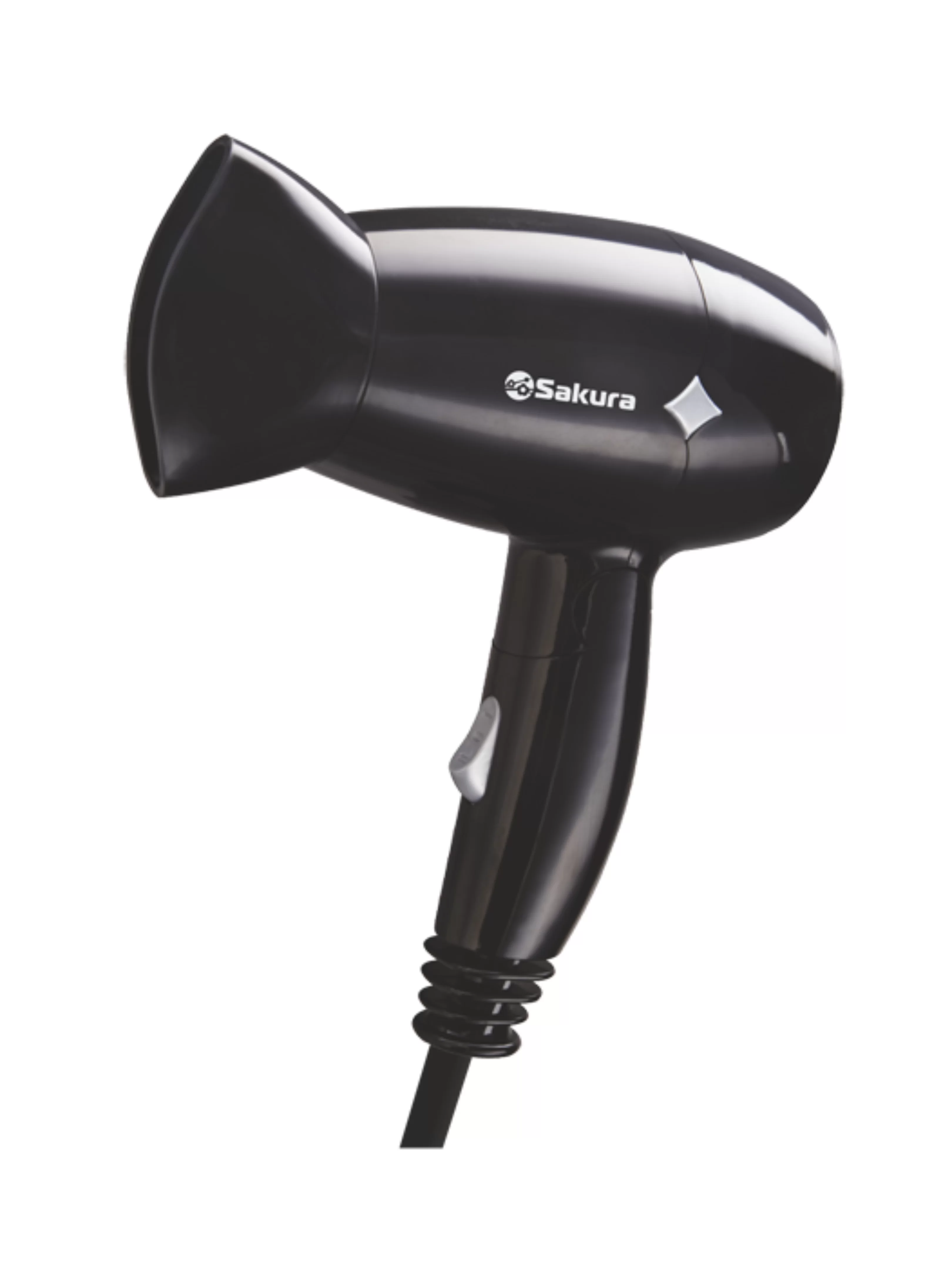 Фен Sakura SA-4049BK (компактный / 1200Вт / 2 режима / складная ручка)-0