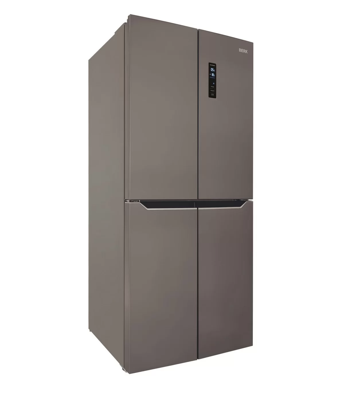 Холодильник Side by Side Berk BSB-187D NF ID (4 двери / Объем - 362 л / Высота - 180 см / A+ / Темная нерж. сталь / No Frost)-0