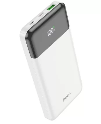 Портативная батарея Hoco J102 Cool (Power Delivery / Quick Charge 3.0 / LED дисплей) 10000мАч, белая-0