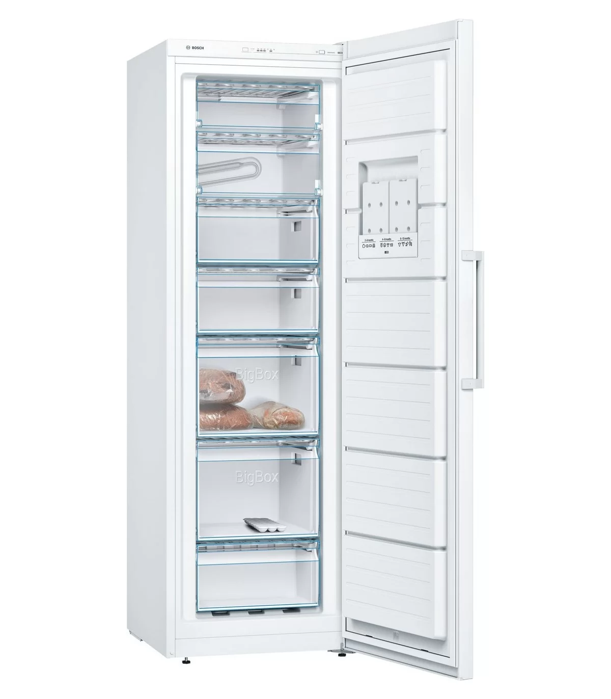 Морозильная камера Bosch GSV36VWEV (Serie 4 / Объем - 249 л / Высота - 186 см / E / Белый / статическая система)-0