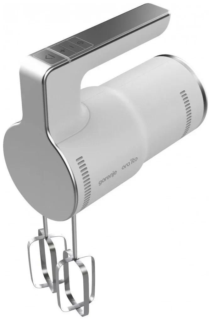 Миксер Gorenje M400ORAW (400Вт/ ручной/ скоростей 5/ корпус пластик/ насадок 4/ белый)-0