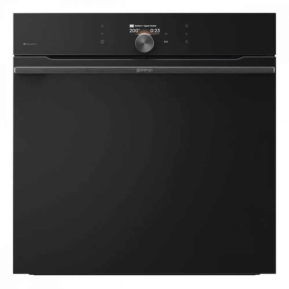 Духовой шкаф Gorenje BP6138B (G800 / 77 л / до 320 °C / Чёрный, стекло / пиролиз / тел. напр. (x1) / А+ / Wi-Fi / SoftClose)-0