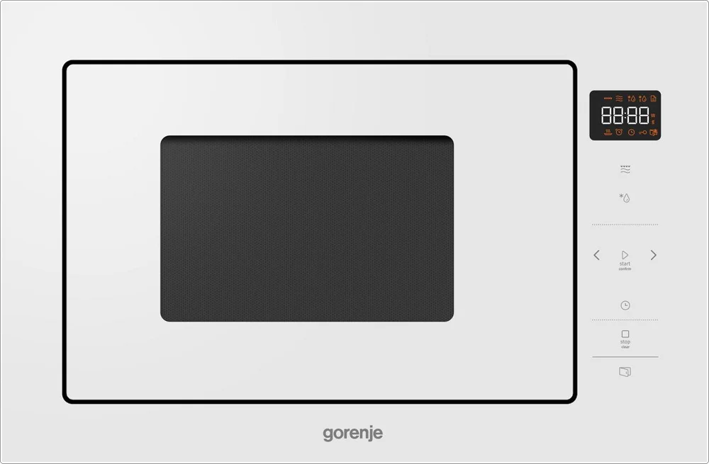 Микроволновая печь встраиваемая Gorenje BM251SG2WG (Superior / Белая / 25 литров / ширина - 59,5 см / 900 Вт / Гриль 1000 Вт / AquaClean)-0
