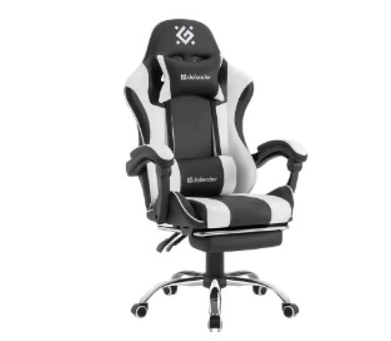 Игровое кресло Defender Tios, чёрный/белый-0