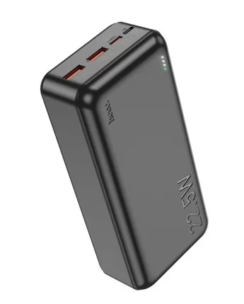 Портативная батарея Hoco J101B (Smart charge/ LED индикатор) 30000мАч, чёрная-0