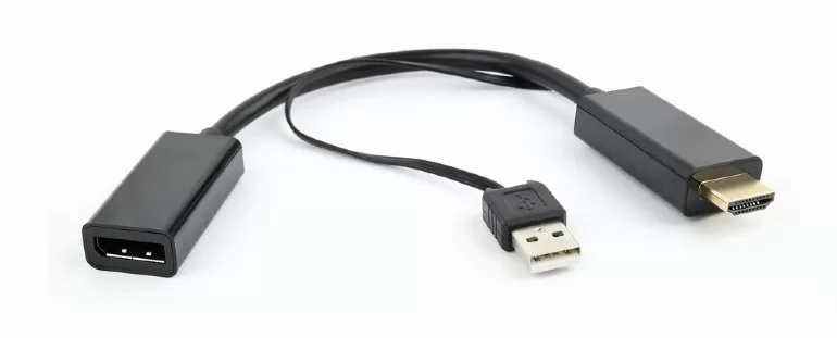 Переходник HDMI - Displayport GEMBIRD (DSC-HDMI-DP), вилка - розетка, видео до Ultra HD 4K, длина - 0.03 метра-0