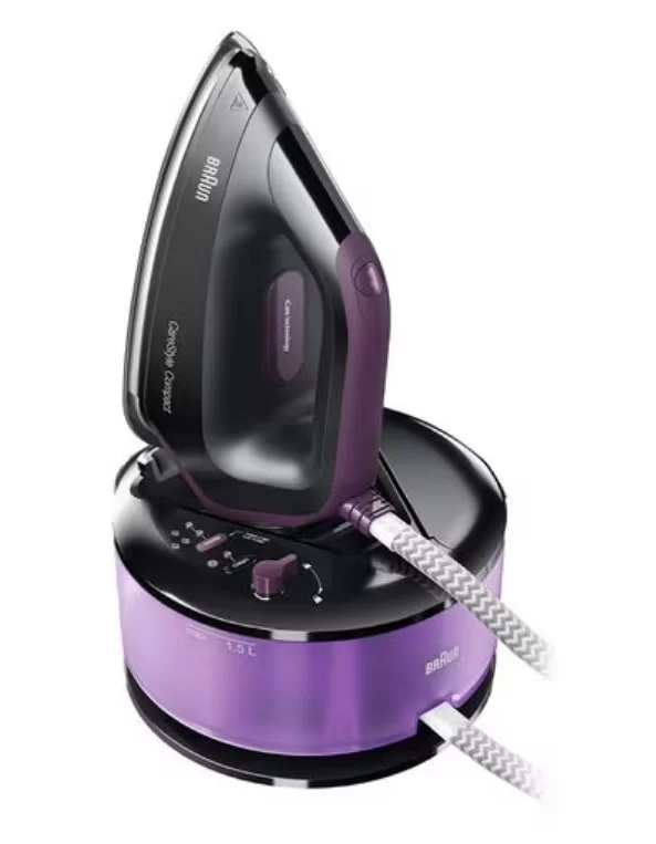 Парогенератор Braun CareStyle Compact IS2144BK черный (2400 Вт/ подача пара - 125 г/мин/ паровой удар - 460 г/мин)-0