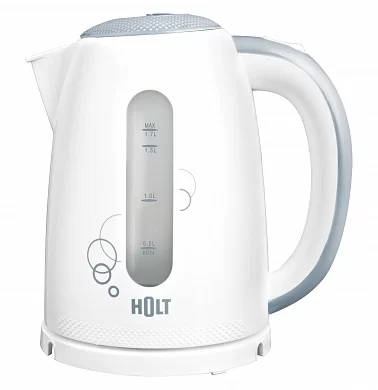 Чайник HOLT HT-KT-005 (2200Вт / 1,7л / пластик / белый)-0