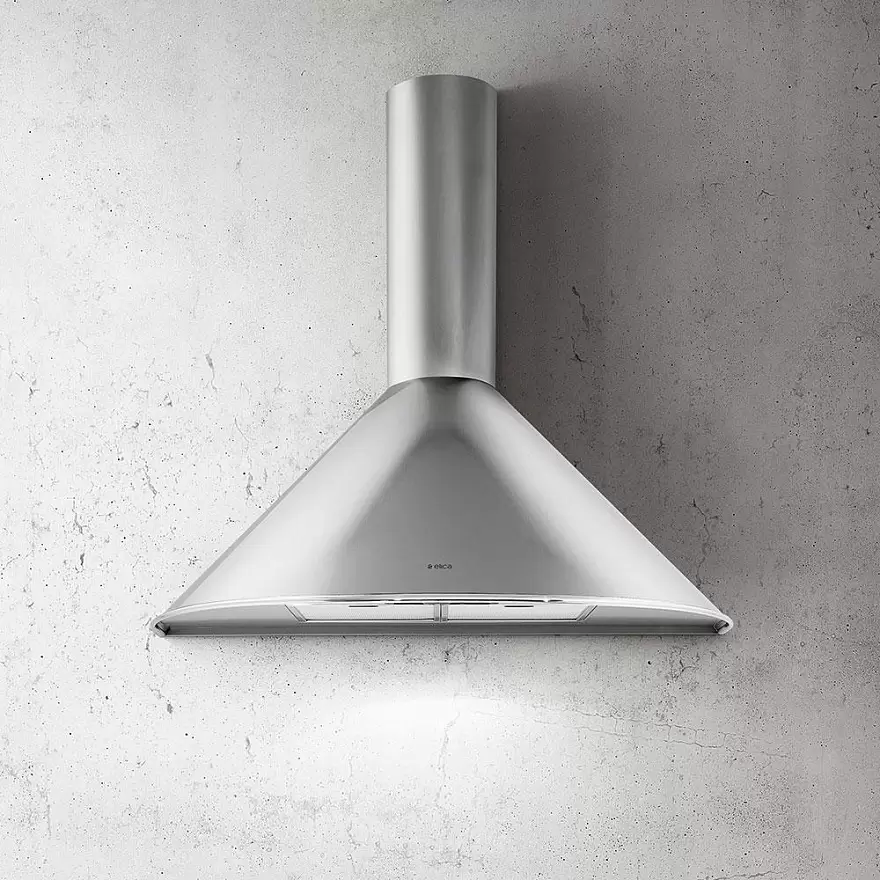 Вытяжка каминная Elica Tonda IX F/90 (900 м³/ч / 146 Вт / LED освещение 2 x 3 Вт / ширина - 89.8 см / Нерж. сталь)-0