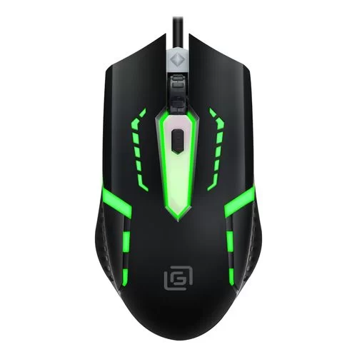 Мышь Oklick 398G игровая, 2400 dpi оптическая, проводная, USB, черный-0
