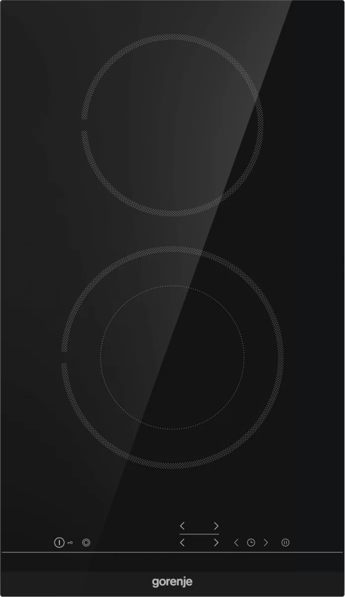 Поверхность электрическая Gorenje ECT322BCSC (Essential / Чёрный / 2 конфорки / стеклокерамика / STOP&GO)-0