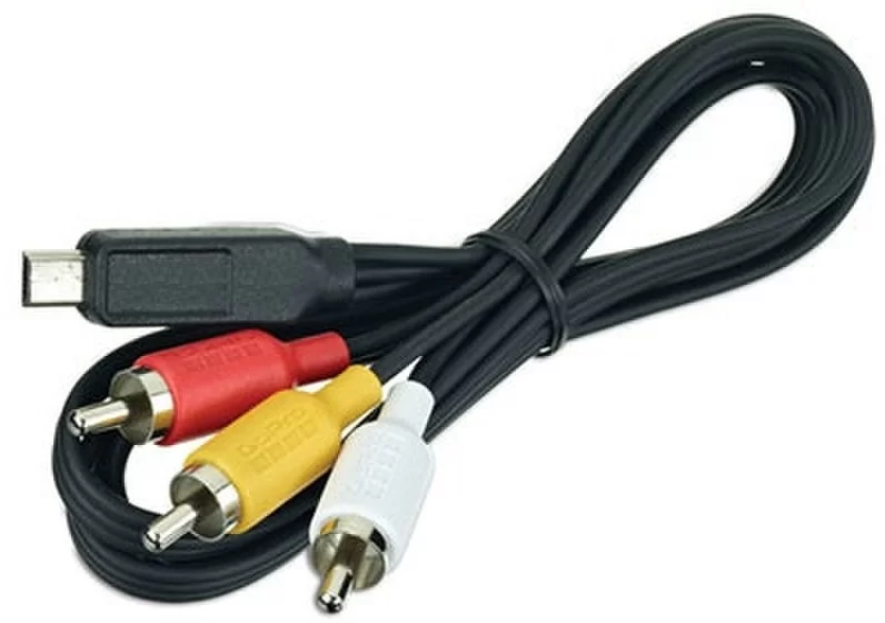Кабель mini USB - RCA (x3), вилка-вилка, для видеокамер и фотоаппаратов, длина - 1 метр-0